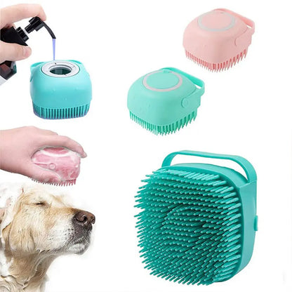 Bath Massage Gloves for a pet